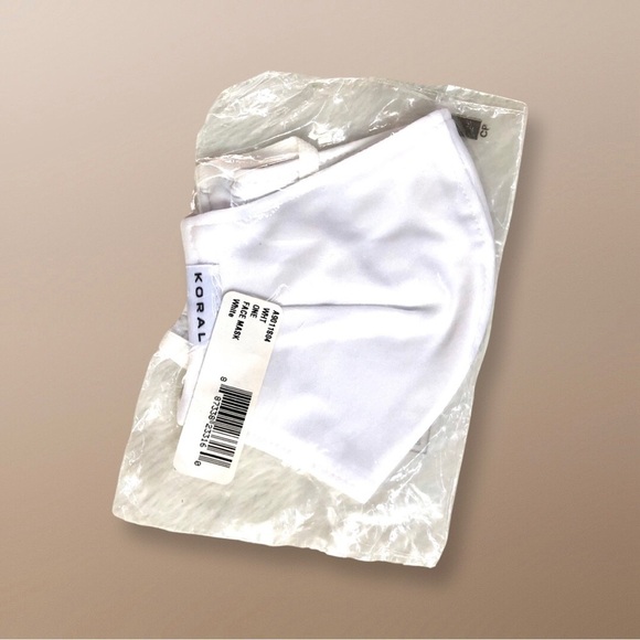 🔴 5 for $10 ONE KORAL by Ilana Kugel White Face Mask - Picture 2 of 7